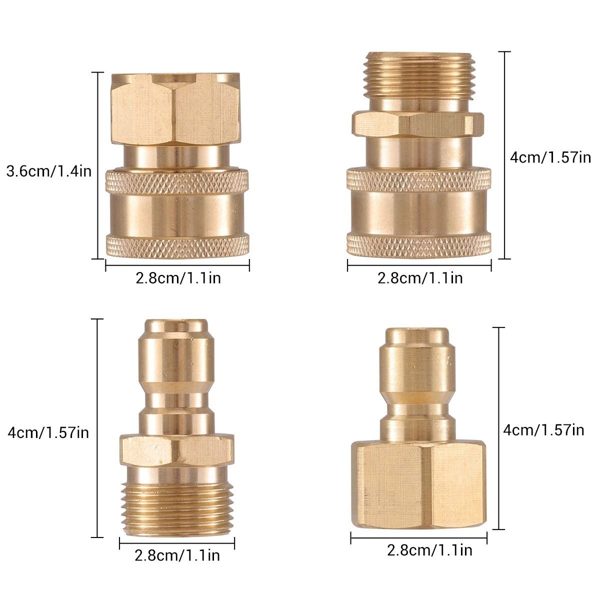Pressure Washer Adapter Set Quick Connect Hose Kit