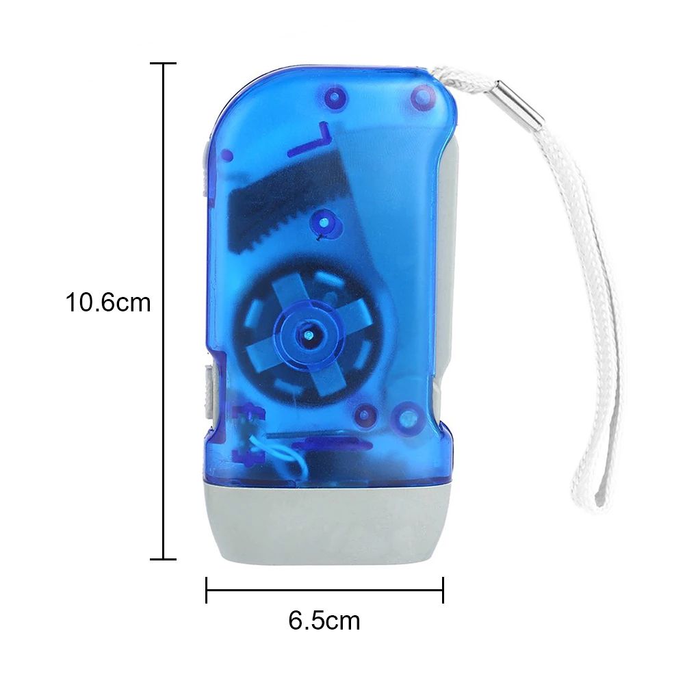 Hand Press Dynamo LED Emergency Flashlight