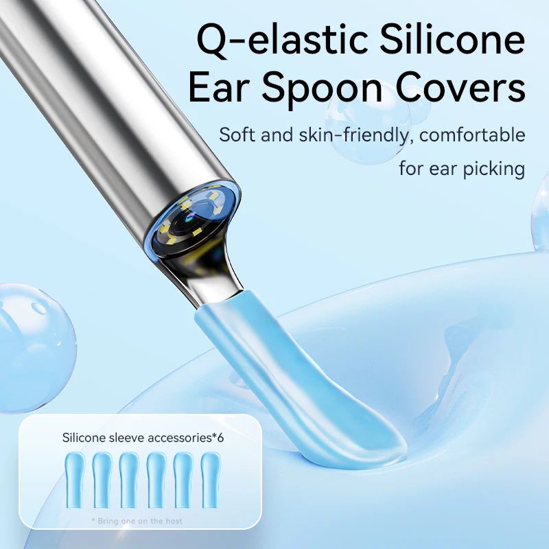 Wireless HD Visual Ear Cleaner with Camera – USB Rechargeable Otoscope Wax Removal Tool