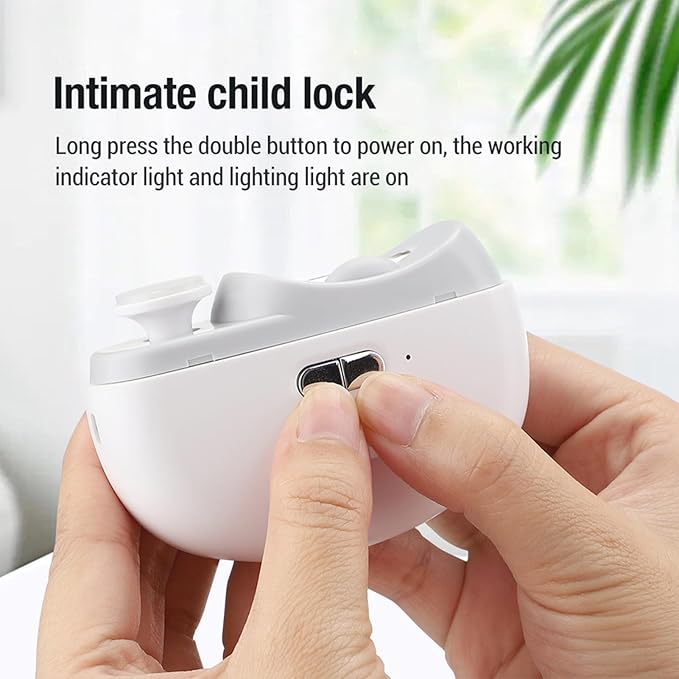 Electric Nail Clippers with LED Light – Automatic Trimmer & Polisher for Babies, Adults & Seniors