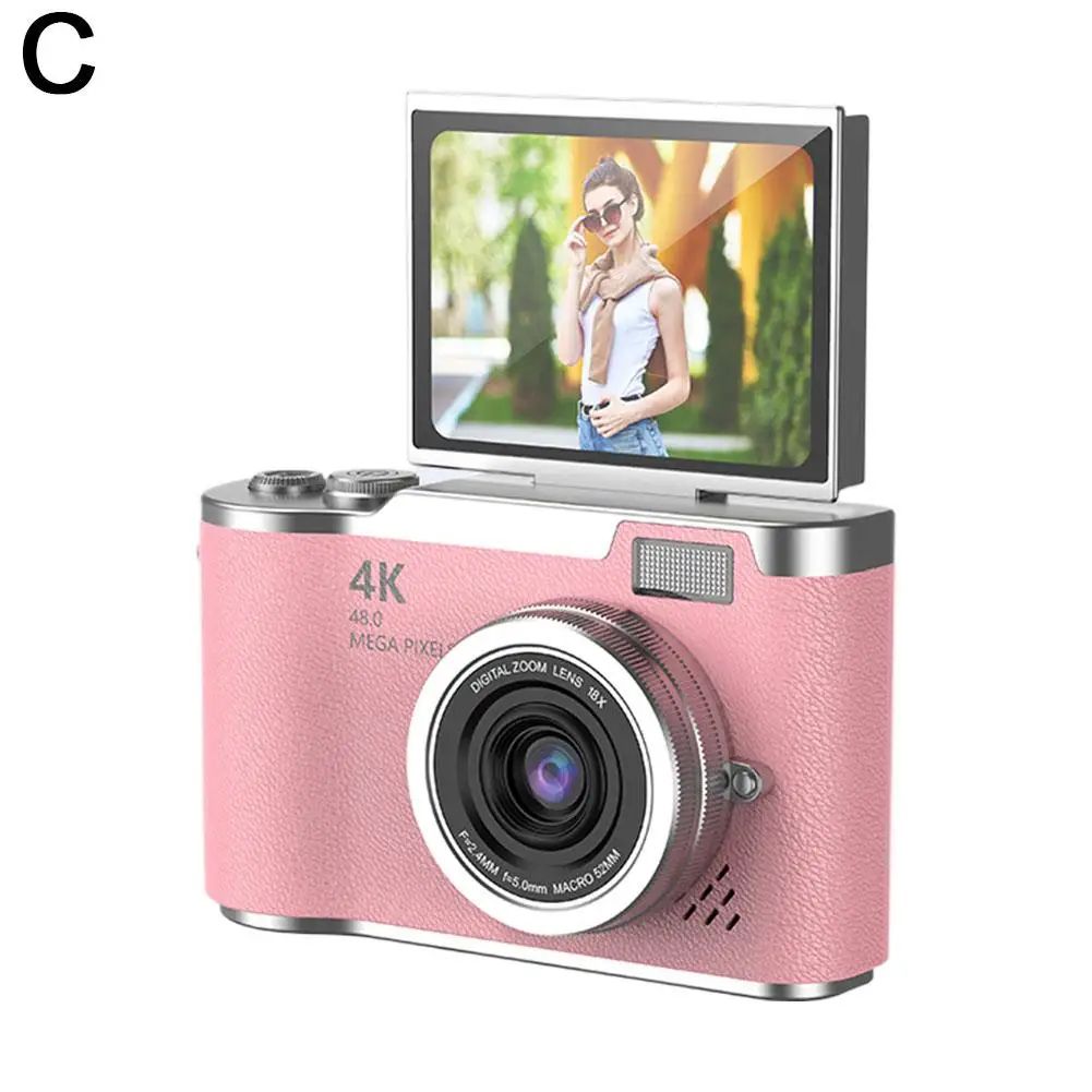 UltraView 4K FlipScreen Digital Camera – 48MP Compact Travel & Selfie Camera
