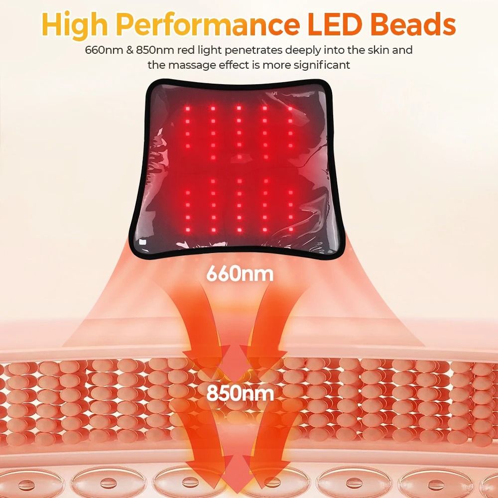 Infrared Knee Massage Pad with Heat Vibration and Air Compression