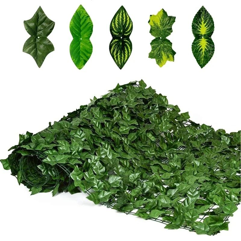 Artificial Evergreen Privacy Fence | Professional Ivy Hedge Screen | Executive Outdoor & Balcony Botanical Shield