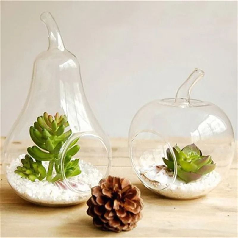 Apple Pear Fruit Planter Tabletop Vase