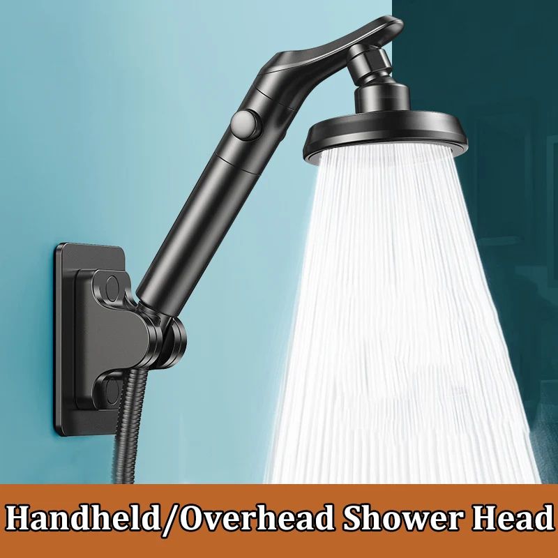 Dual Shower Head Set Handheld and Overhead High Pressure Shower Head