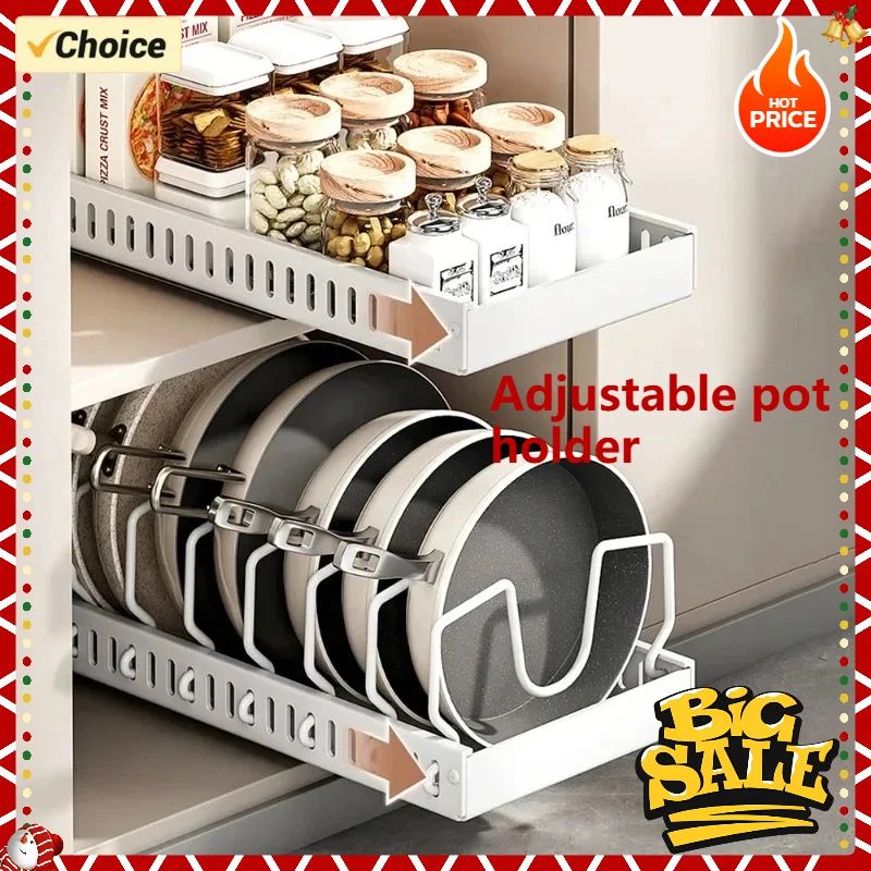 Multifunctional Pull Out Kitchen Organizer Rack