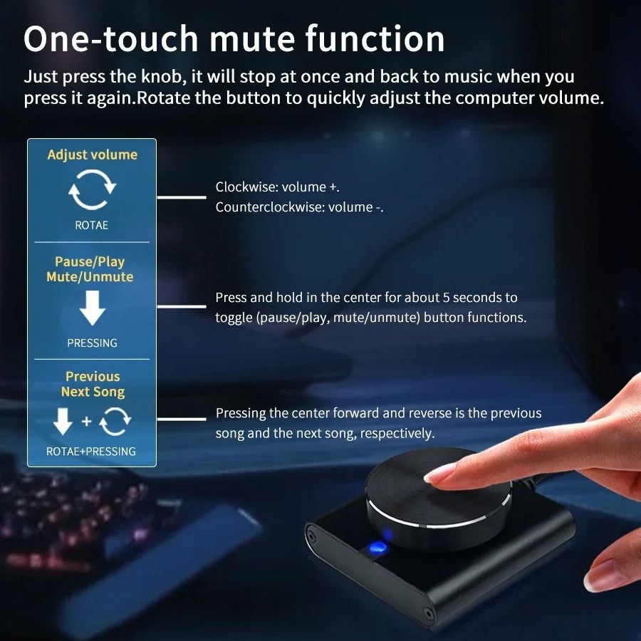 USB Computer Volume Controller Knob Adjuster