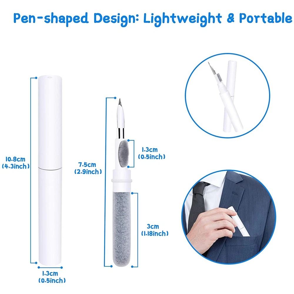 Airpods Pro Cleaning Pen, Earphones Cleaner Kit, Soft Brush Case Earbuds