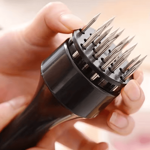 Stainless Steel Meat Tenderizer Needle Steak Tenderizer and Manual Meat Hammer Tool