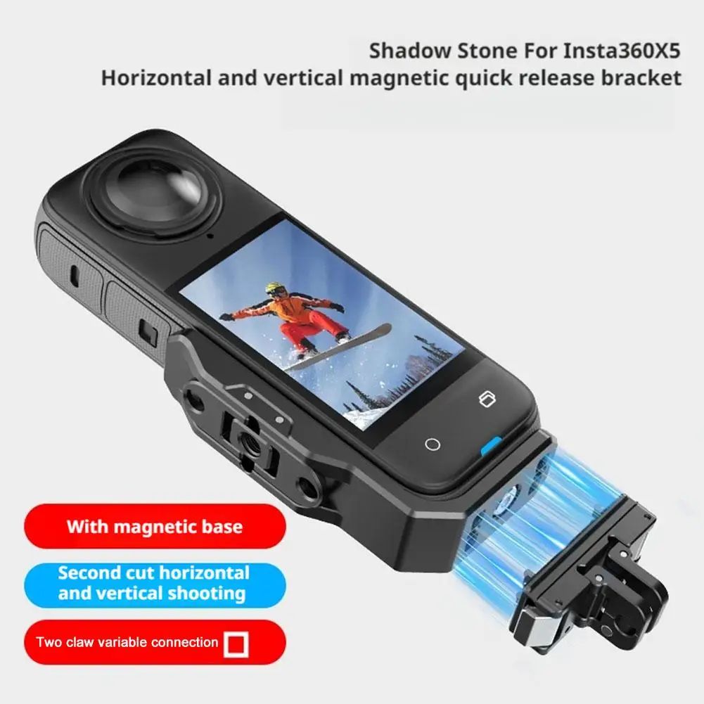 Insta360 X5/X4 Magnetic L-Bracket Vertical-Horizontal Quick Release Mount