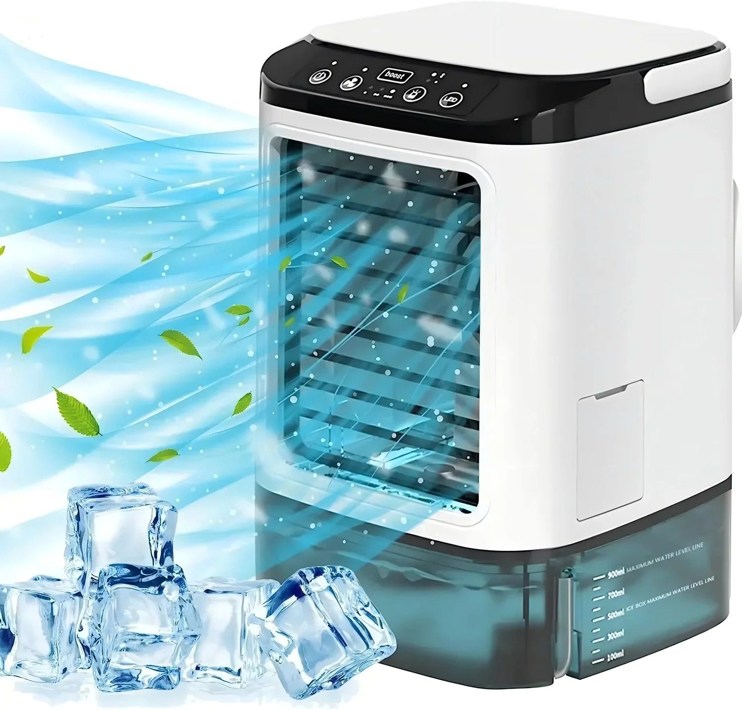 Portable Desktop Dual Spray Air Cooler and Ultrasonic Humidifier