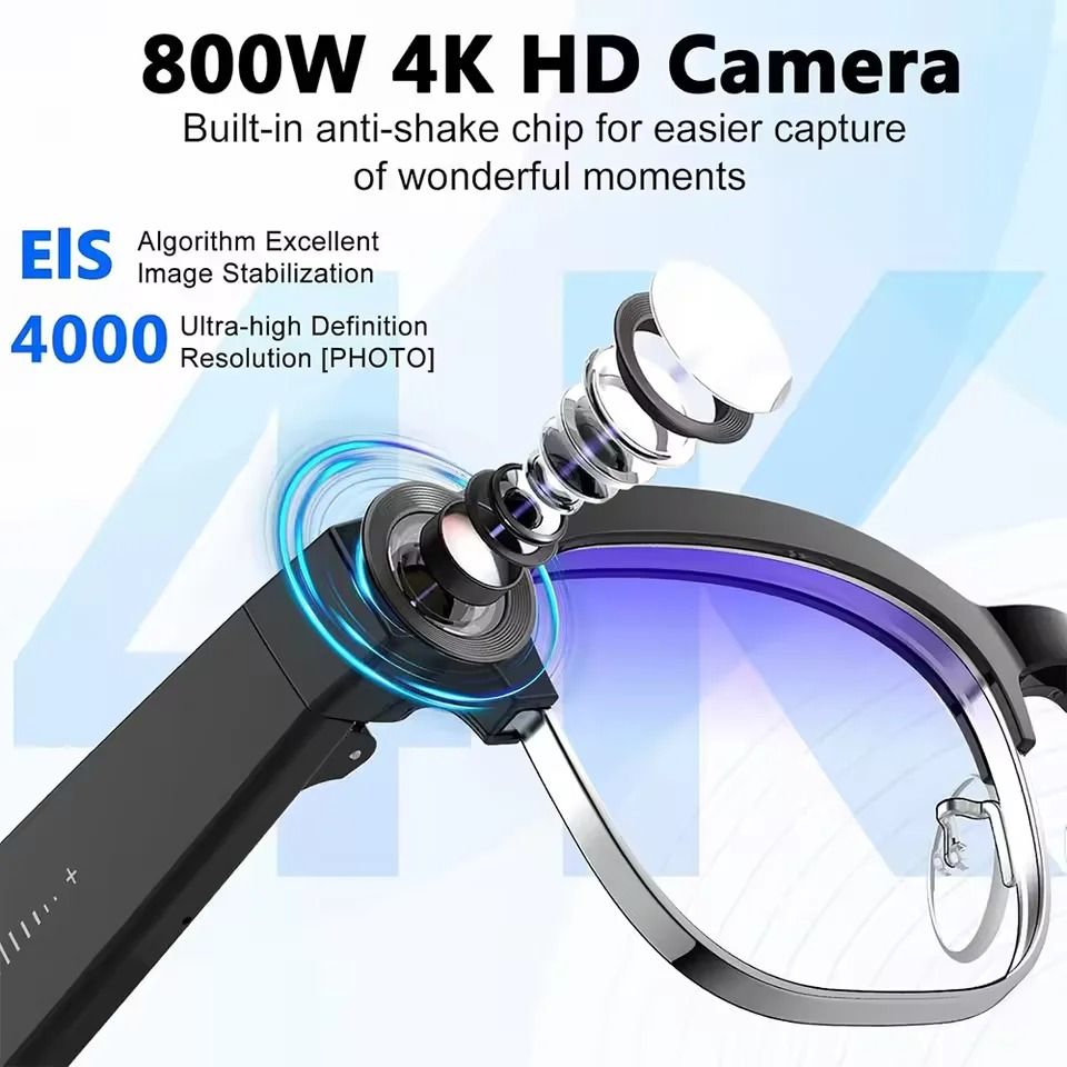 VisionLink AI Smart Glasses Camera Bluetooth Call Translation