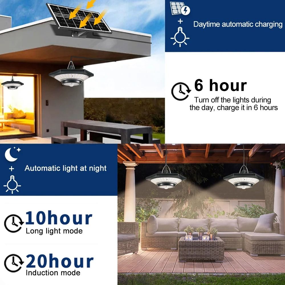Solar Pendant Motion Sensor LED Light