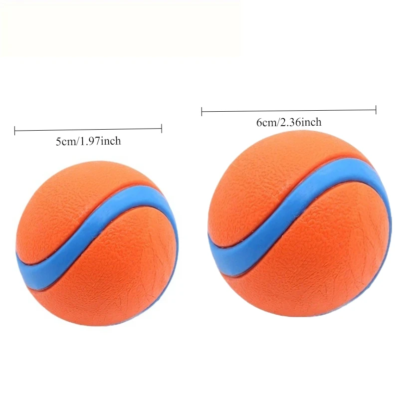 Gnaw-Resistant Durable Rubber Dog Chew Balls Interactive Training