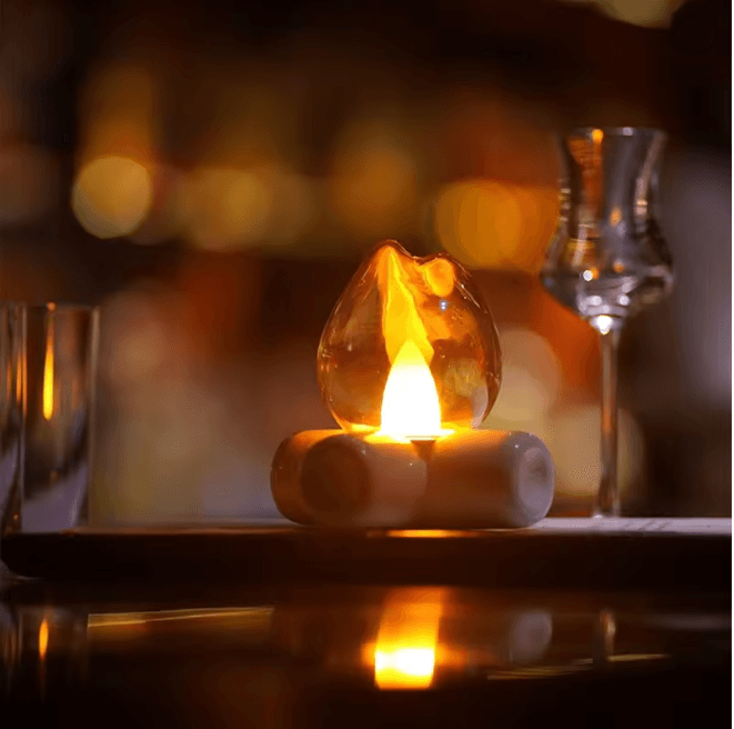 Flame Glow LED Table Lamp