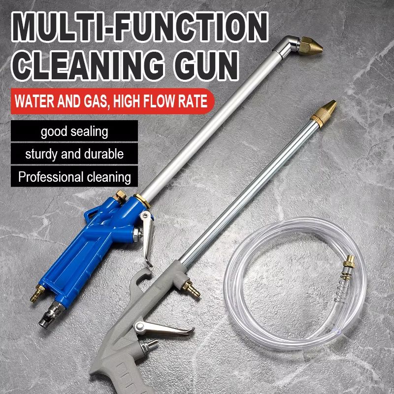 Dual-Purpose Pneumatic High-Pressure Cleaning Spray Gun with Adjustable Air Pressure