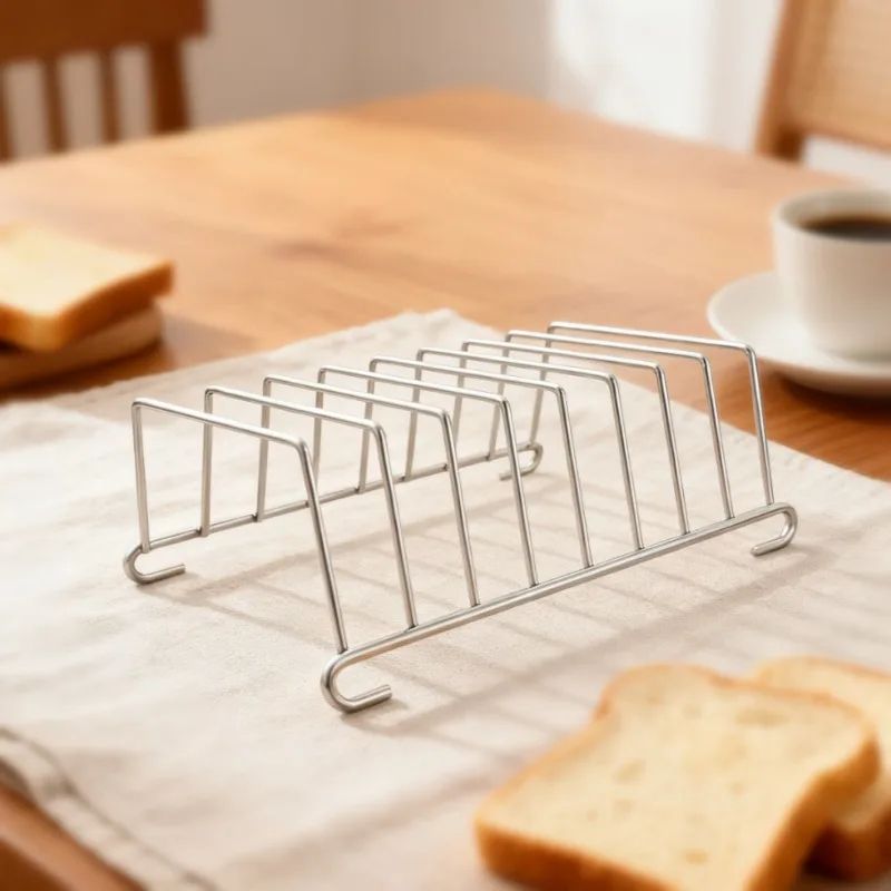 Multi-Slice Air Fryer Toast Rack Stainless Steel Bread Holder