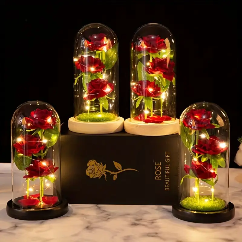 Breathtaking Glass Rose Flower Gift With Box - A Heartfelt Gesture for Mom from Daughter, Son, or Husband