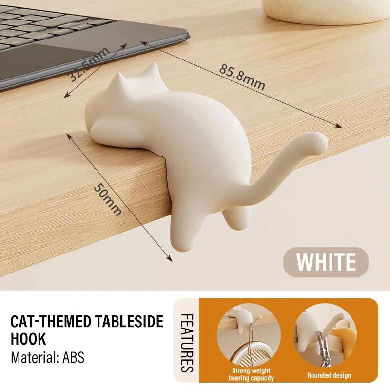 Cute Cat Table Keychain Hook Holder
