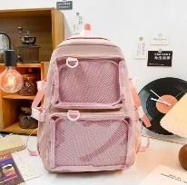 Kawaii Transparent Ita Backpack Large Capacity Anime School Bag