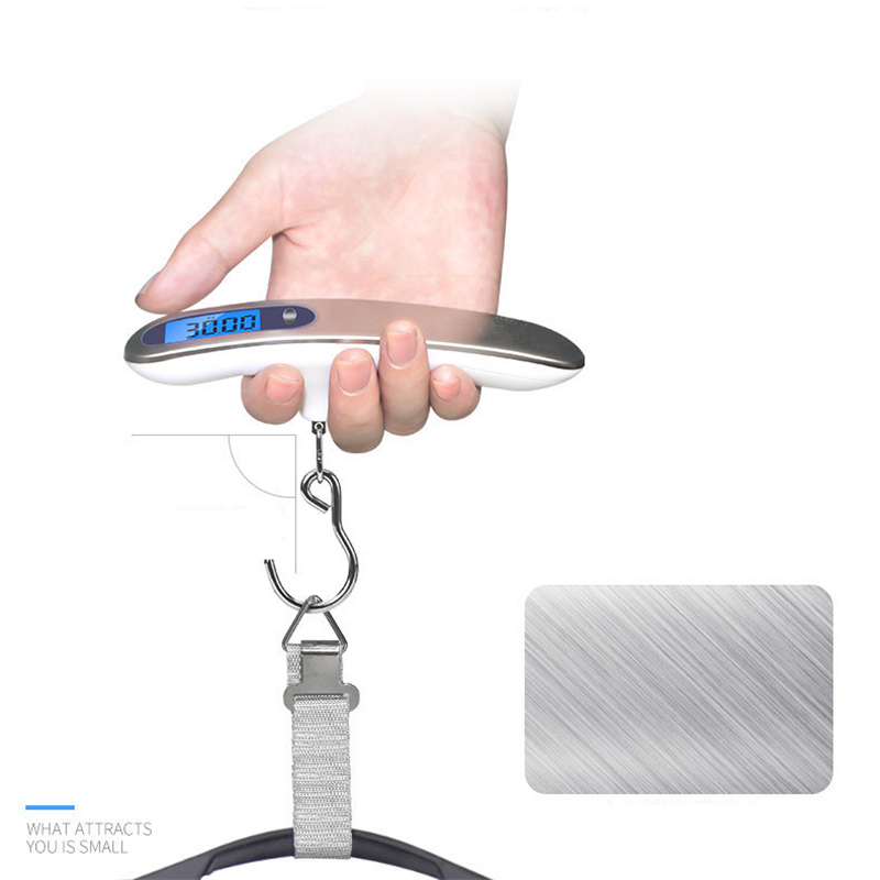 Small Portable Scale, Digital LCD Display, Electronic Hanging Scale, Travel Weighs Suitcase Baggage Fishing