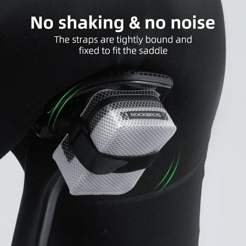 ROCKBROS 0.4L Waterproof Bike Saddle Bag Lightweight MTB and Road Tail Pouch