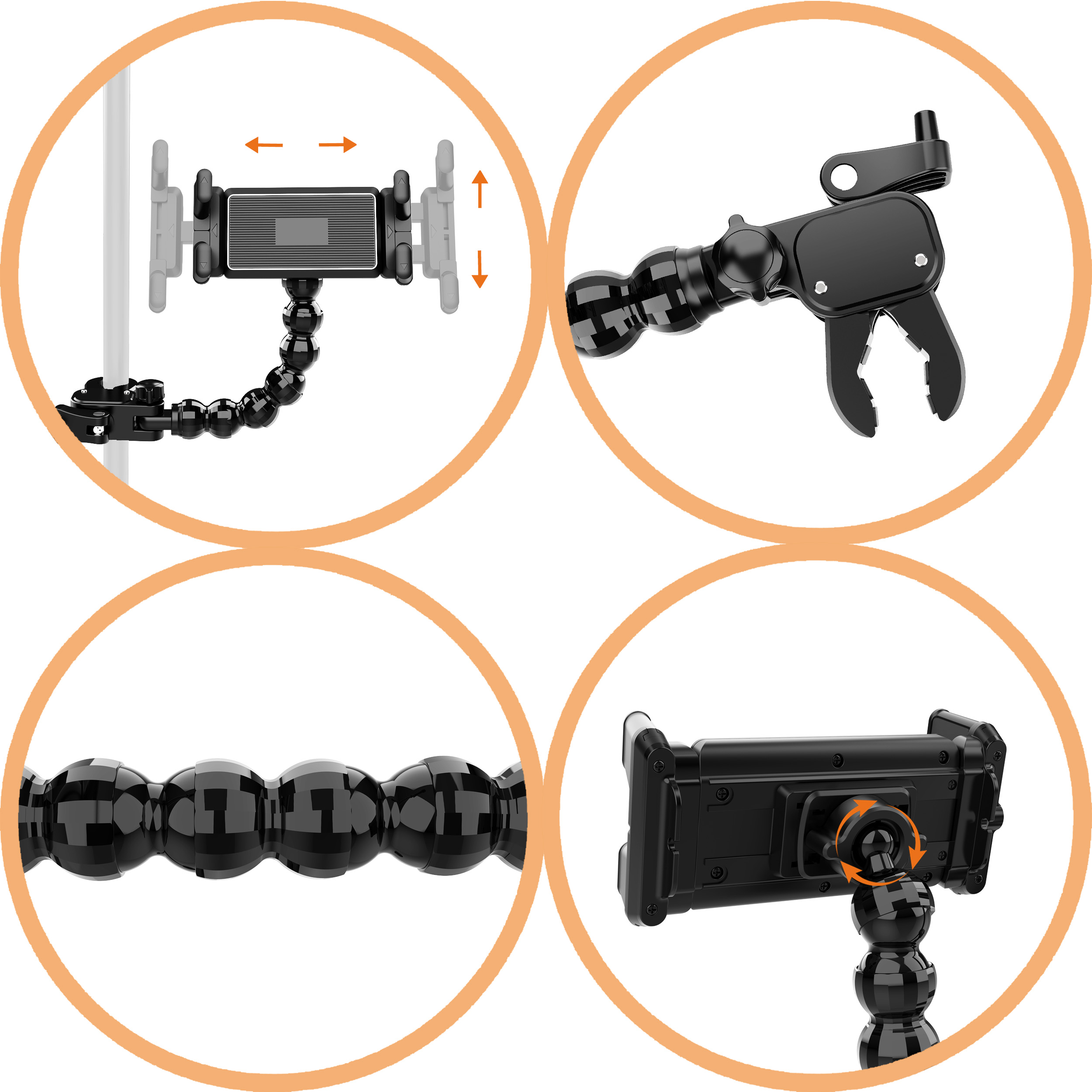Music Stand, Flexible Microphone and Tablet Stand, Universal Compatibility