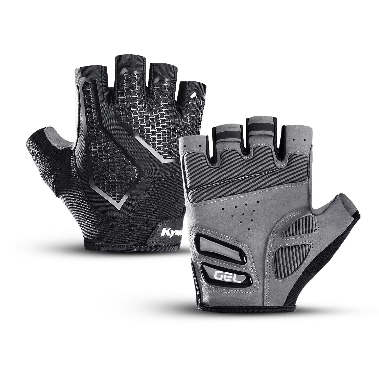 Anti-Slip Half Finger Cycling Gloves with Shock-Absorbing Padding – Breathable for Men & Women