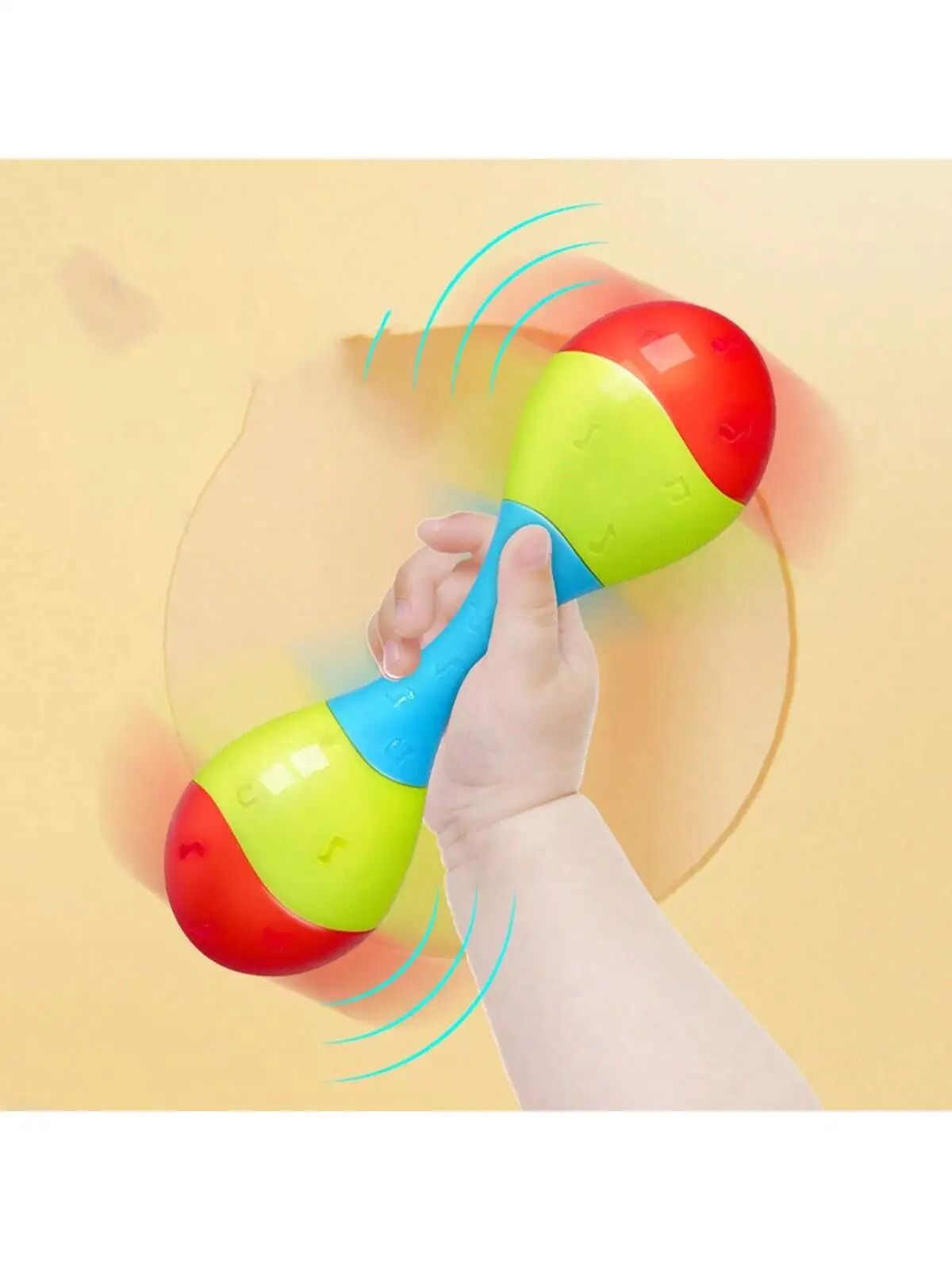 Chromatic Dual-Node Percussion Maraca – High-Fidelity Musical Sand Hammer