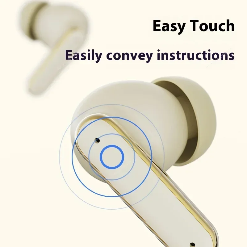 LeatherTouch Wireless Bluetooth Earbuds with Noise Cancellation & Long Battery Life
