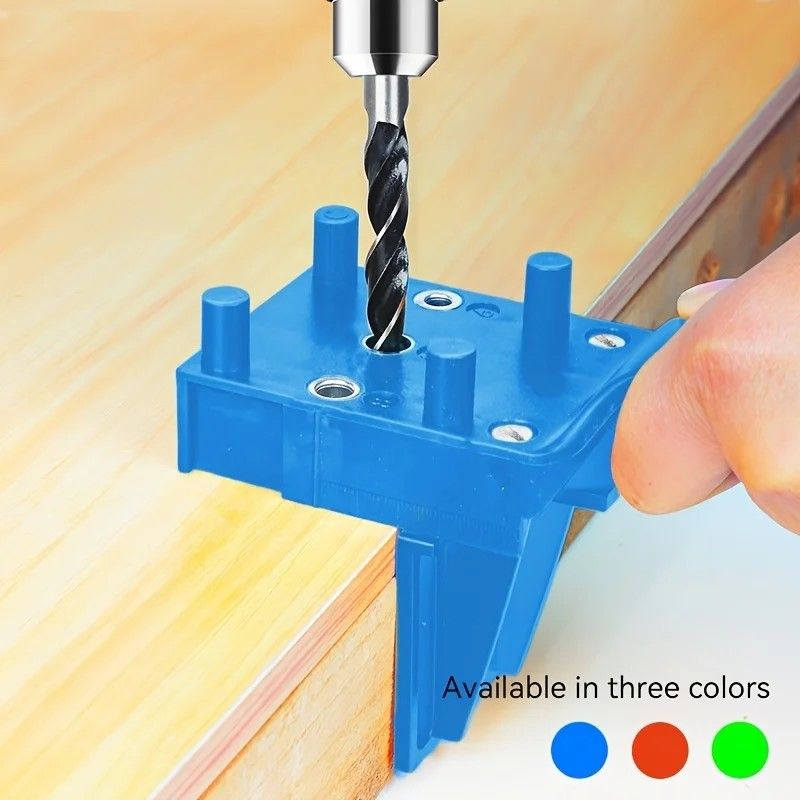 Precision Corner Drill Guide & Locator – Straight-Hole Woodworking Clamp with Built-In Drilling Guide