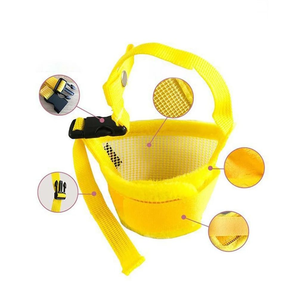 Adjustable Mesh Dog Muzzle Breathable Pet Mouth Cover