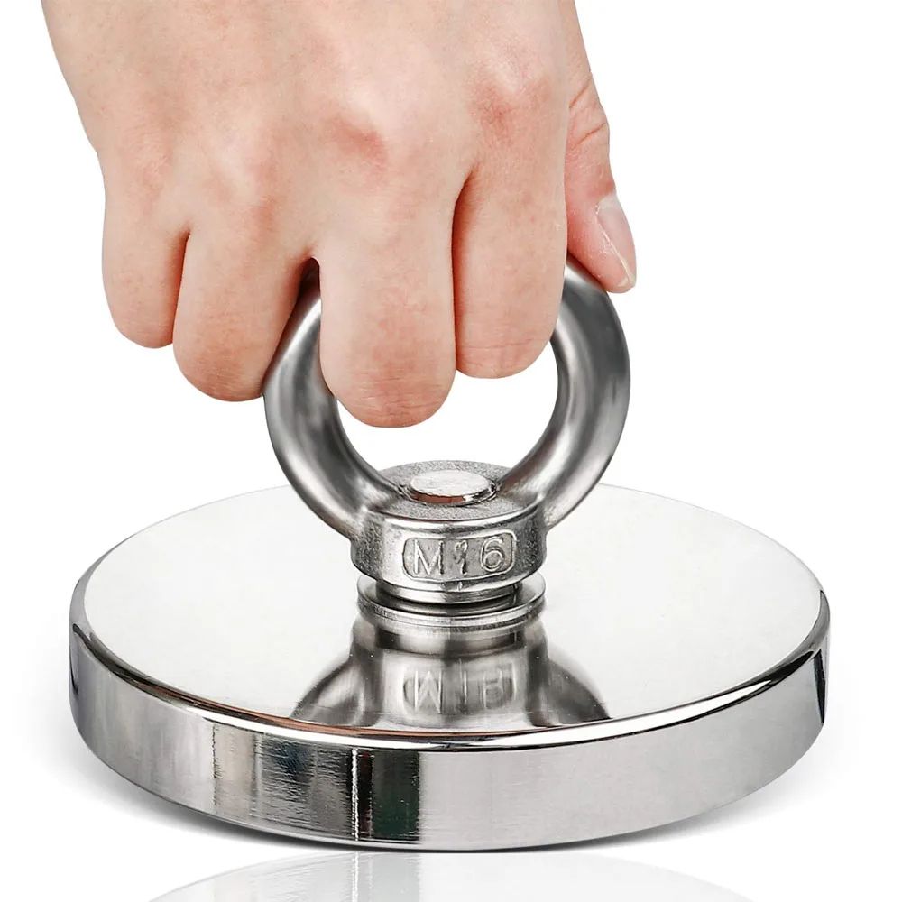 Super Strong Neodymium Fishing Magnet Heavy Duty Salvage Magnet with Eyebolt