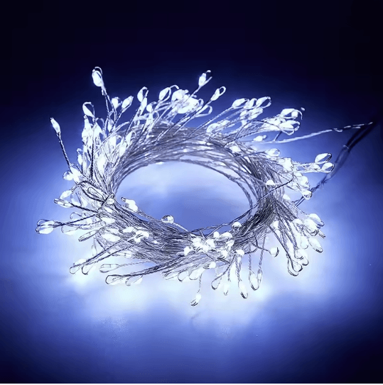 GlowCascade USB Firecracker Fairy String Lights