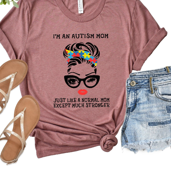 Autism Mom Shirt – Trendy Long Sleeve Shirt, Perfect Mother's Day Gift for Moms