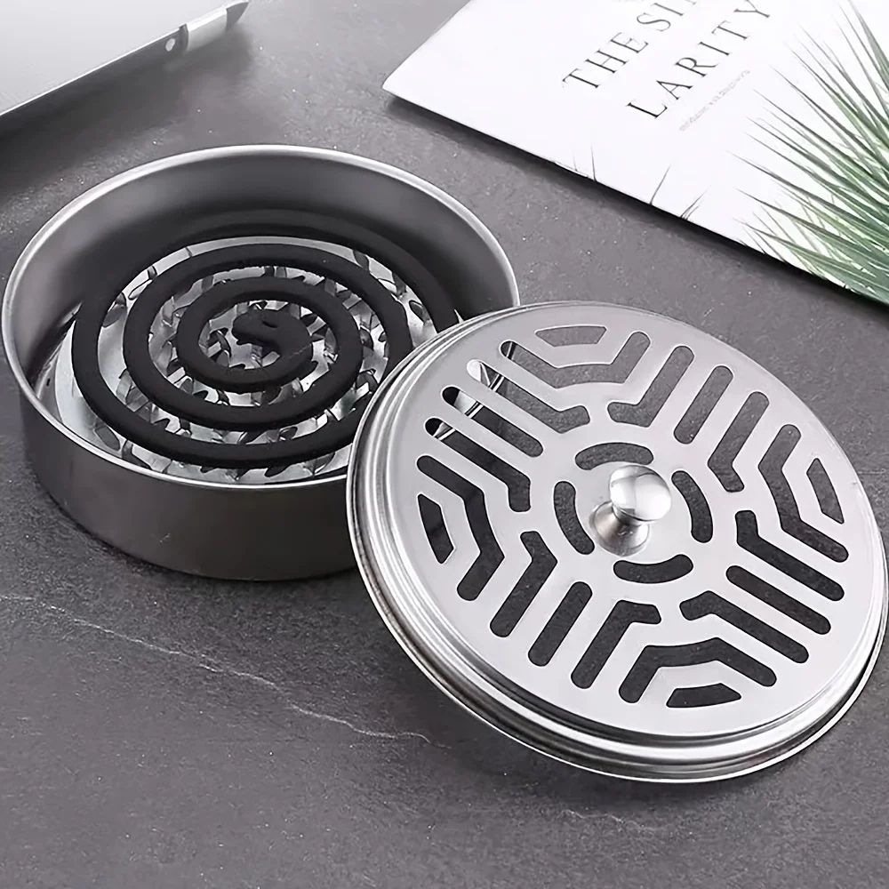 Mosquito Coil Holder with Lid Incense Tray Box