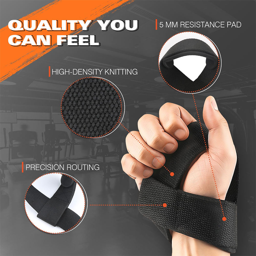 Adjustable Non-slip Weightlifting Wrist Straps, Gym Fitness Lifting Strap, Wrist Support for Strength Training