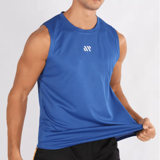 Mens Quick Dry Mesh Gym Vest for Bodybuilding Running & Training