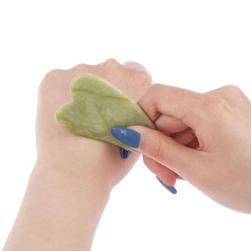 Natural Rose Jade Facial Roller and Gua Sha Set