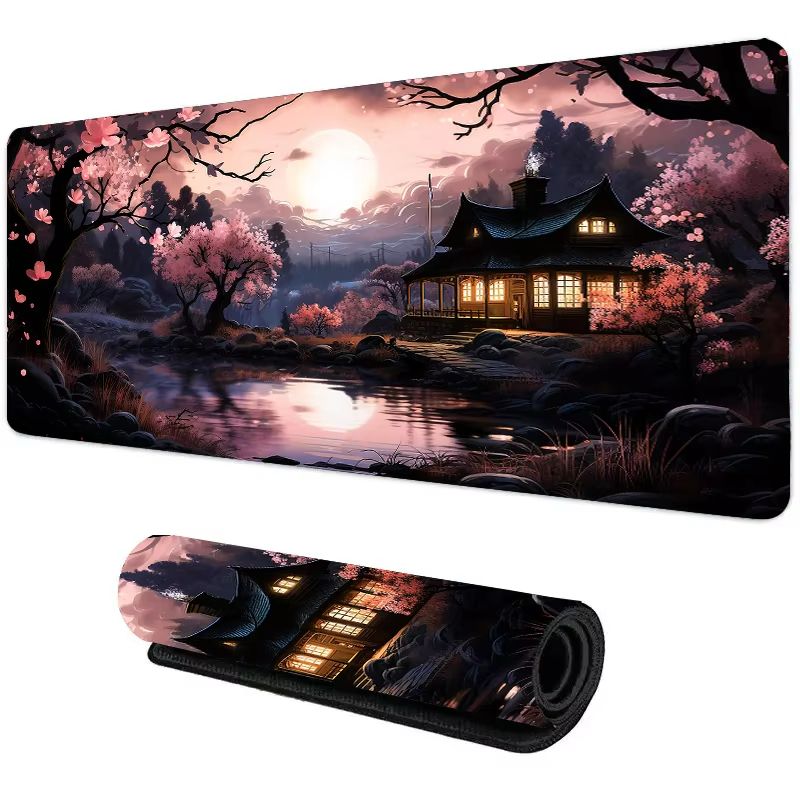 Moonlight Aura XXL Gaming Desk Mat - Large Mouse Pad with Non Slip Base