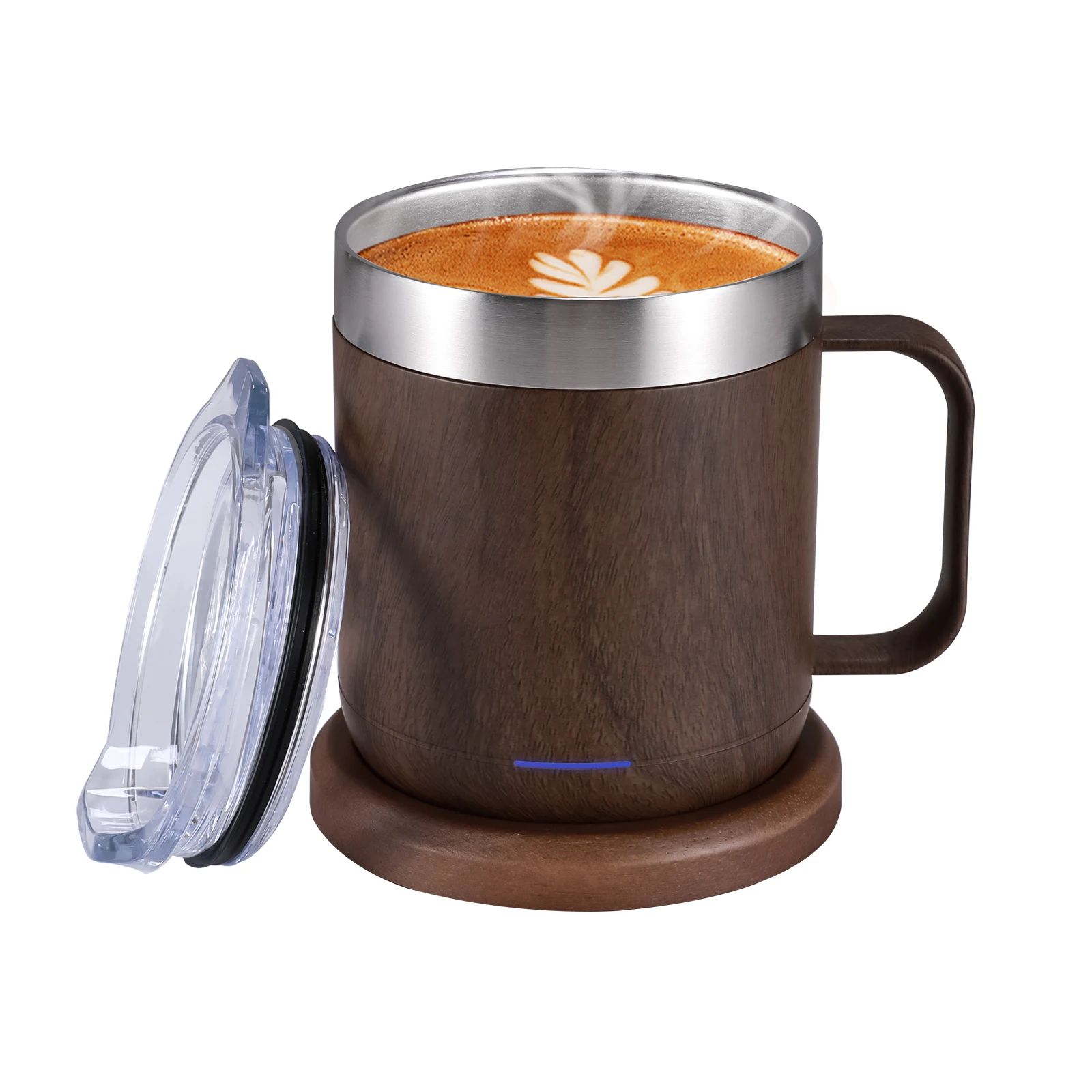 Self Heating Smart Coffee Mug with USB 55C Warmer