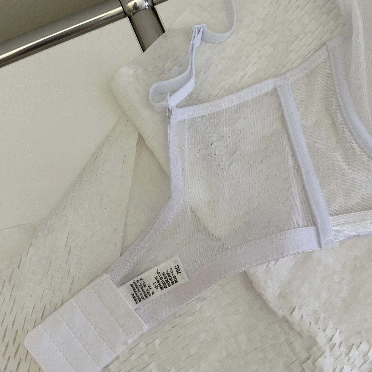 Transparent Ultra Thin Embroidered Lace Strapless Invisible Underwear