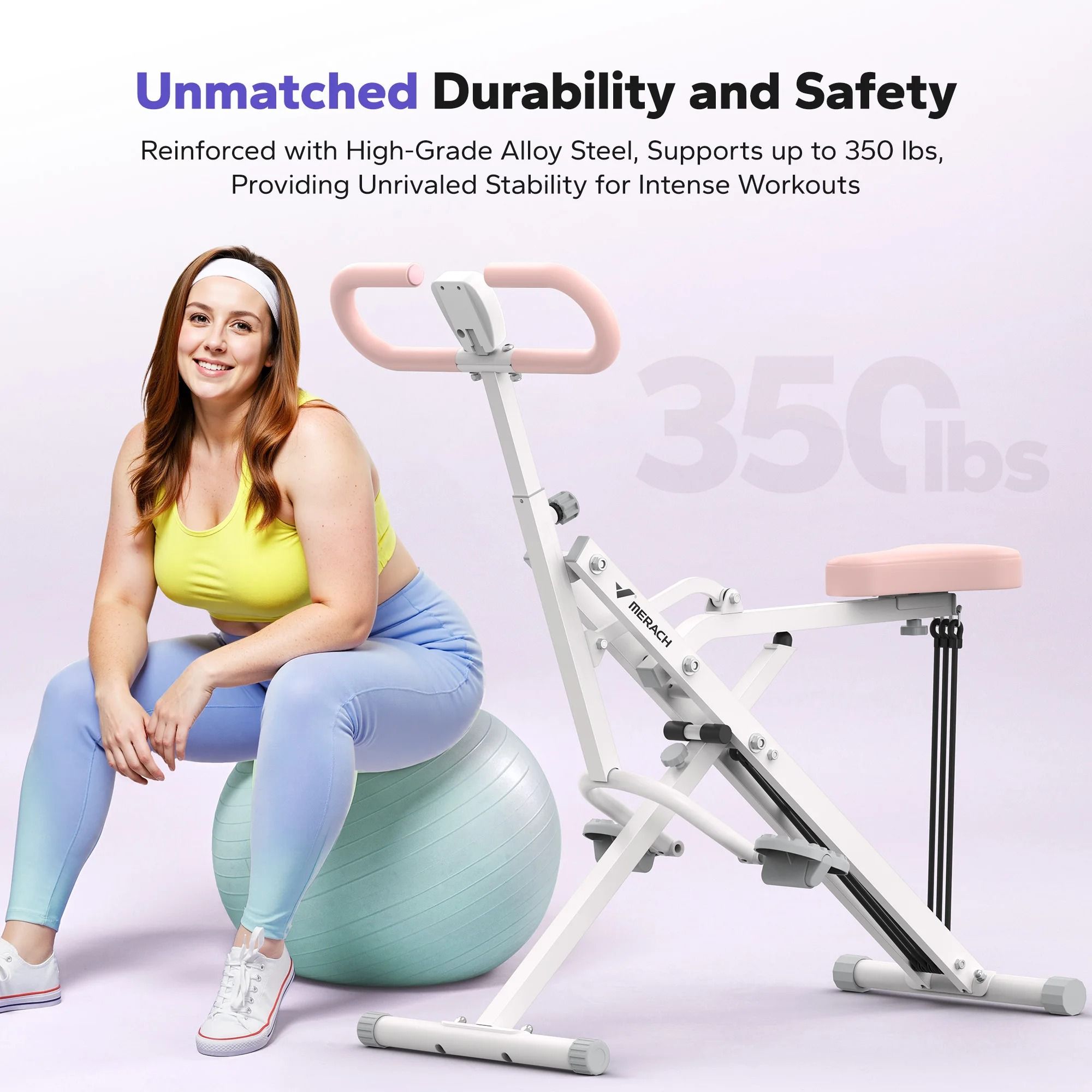 Adjustable Foldable Squat Rowing Trainer