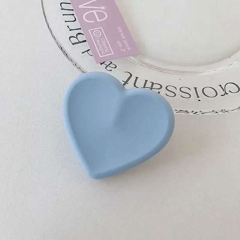 Ins Style Heart Silicone Phone Grip Bracket