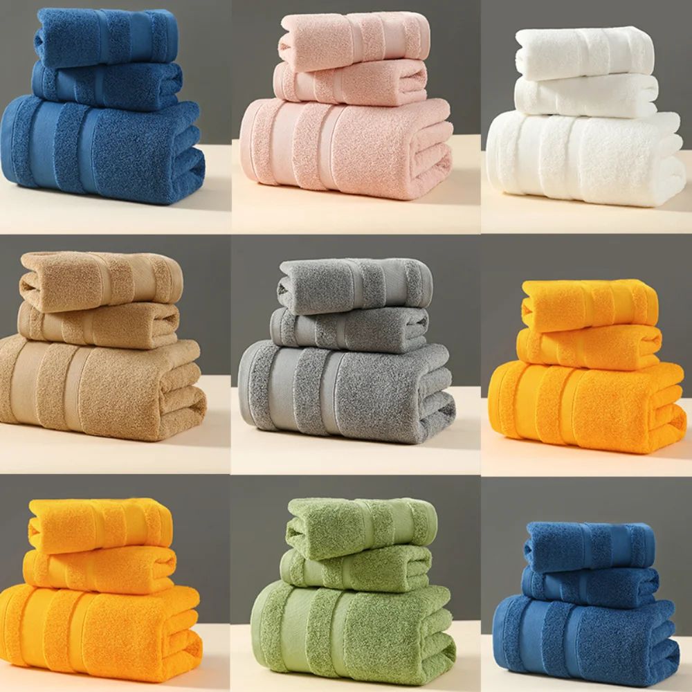 PureSoft Cotton Towel Set – Ultra-Absorbent Bath & Hand Towels in Multiple Sizes Gift Set
