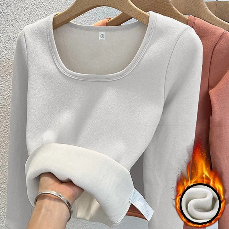 Womens Long Sleeve Thermal Underwear Top