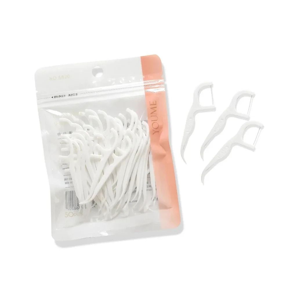 Disposable Dental Floss Sticks Portable Interdental Cleaner