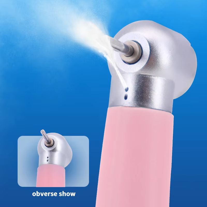 Pink Precision Dental Handpiece – High-Speed Ceramic Bearing Tool with LED Light and Water Spray