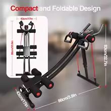 Dual-Track Adjustable Height Ab Crunch Machine