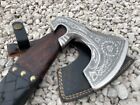 3DViking Axe HATCHET Axe Custom Handmade Carbon Steel Blade TOMAHAWKAxe Gift Axe